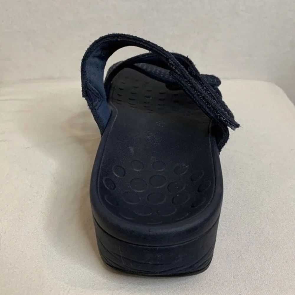 Vionic Black Sparkle Slide Sandals